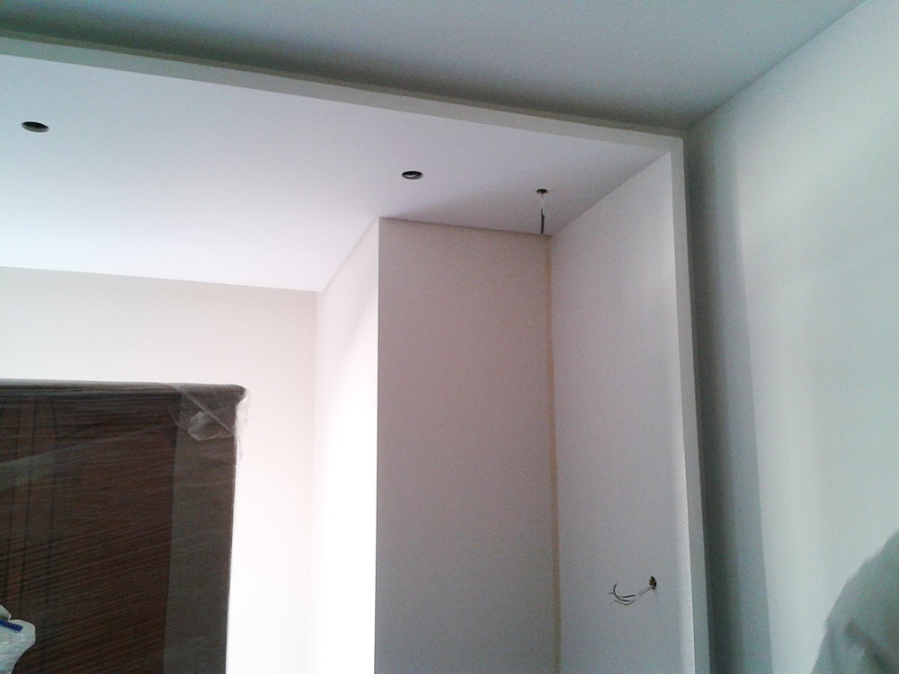 Pormenor da Sanca em Fase de acabamento